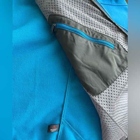 Patagonia Men's Soft Shell Adze Jacket -Bandana Blue Size XL Polartec - Picture 9 of 12